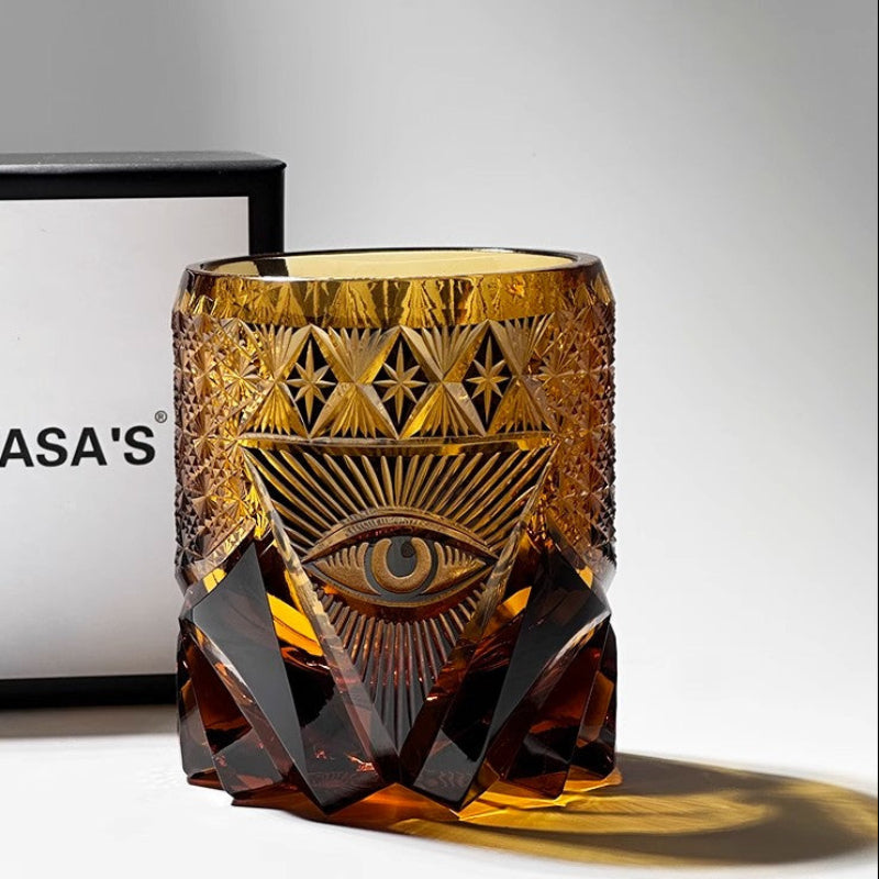 God's Eye Edo Kiriko Whiskey Glass