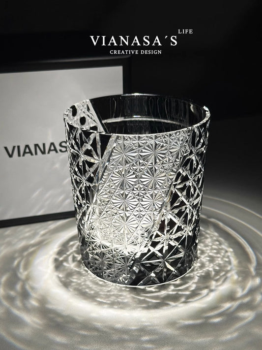 VIANASA'S Retro July Night Edo Kiriko Whiskey Glass Goglasscup