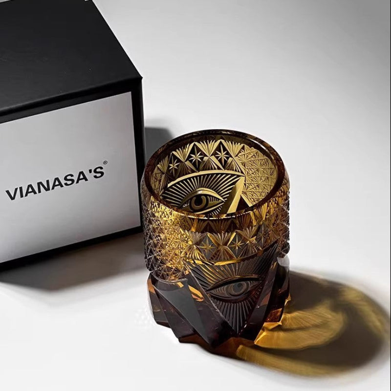 God's Eye Edo Kiriko Whiskey Glass