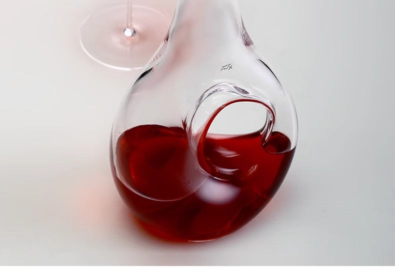 GoGlassCup Halo Crystal Wine Decanter Goglasscup