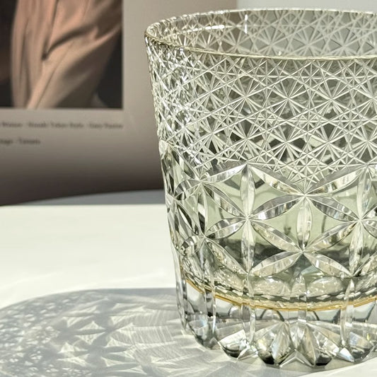 CALLURE Green Glass Dream Edo Kiriko Whiskey Glass - Goglasscup