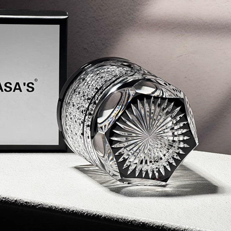 VIANASA'S Dark Collection Edo Kiriko Whiskey Glass - Goglasscup