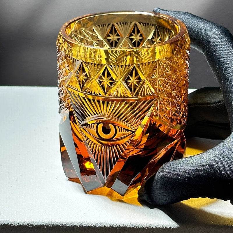 God's Eye Edo Kiriko Whiskey Glass