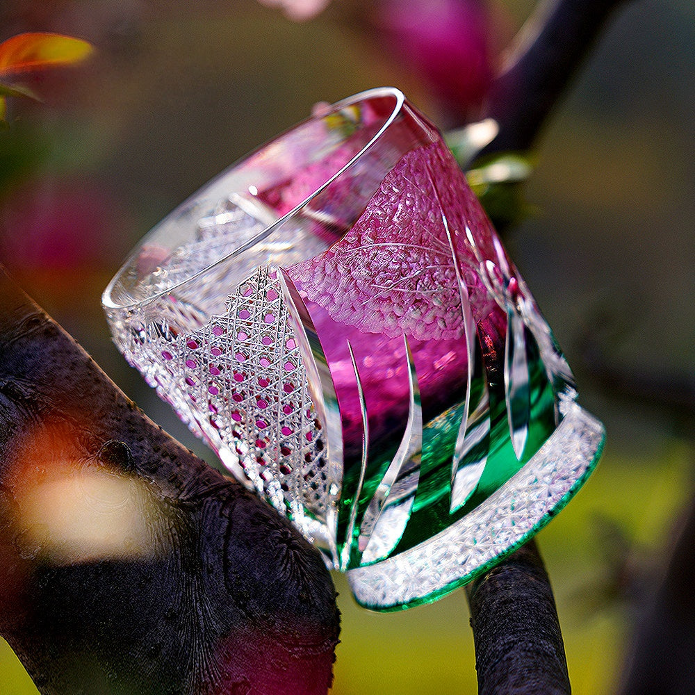 Sakura Edo Kiriko Whiskey Glass - Supreme Collection