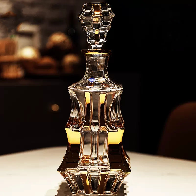Bohemia Royal Crystal Whisky Decanter Set