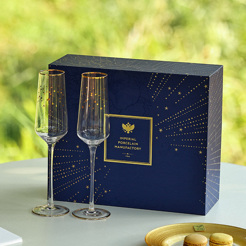 LOMONOSOV STAR Collection Champagne Flutes