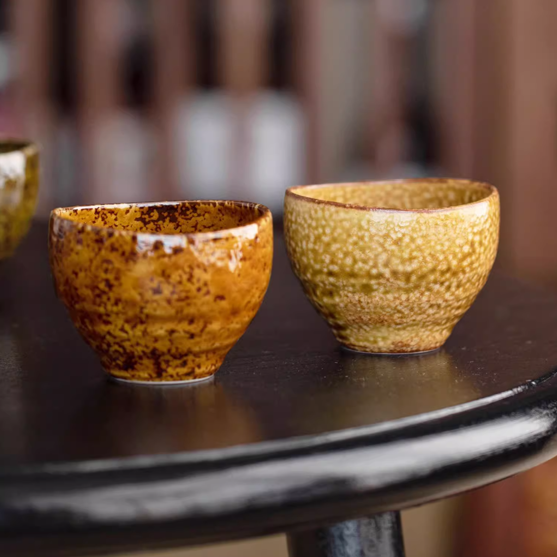 Mino Ware Autumn Harmony Tea Cup Set of Five