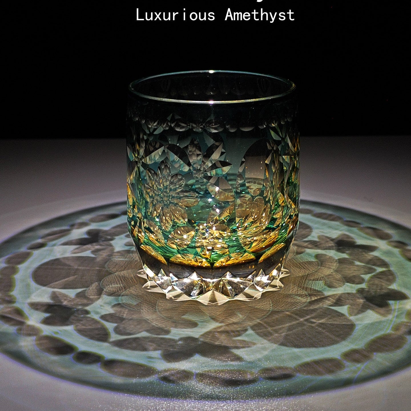 Edo Kiriko Crystal Whisky Glasses – Hand-Cut Flower Ball Design