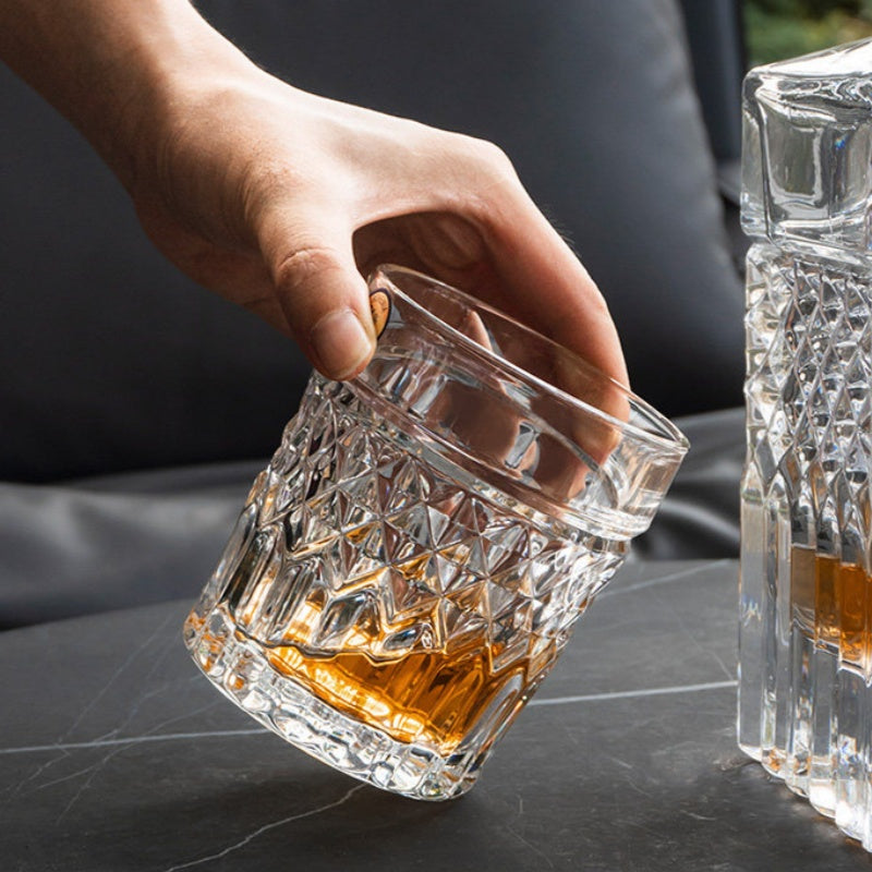 BOHEMIA HARRY Crystal Whisky Decanter Set