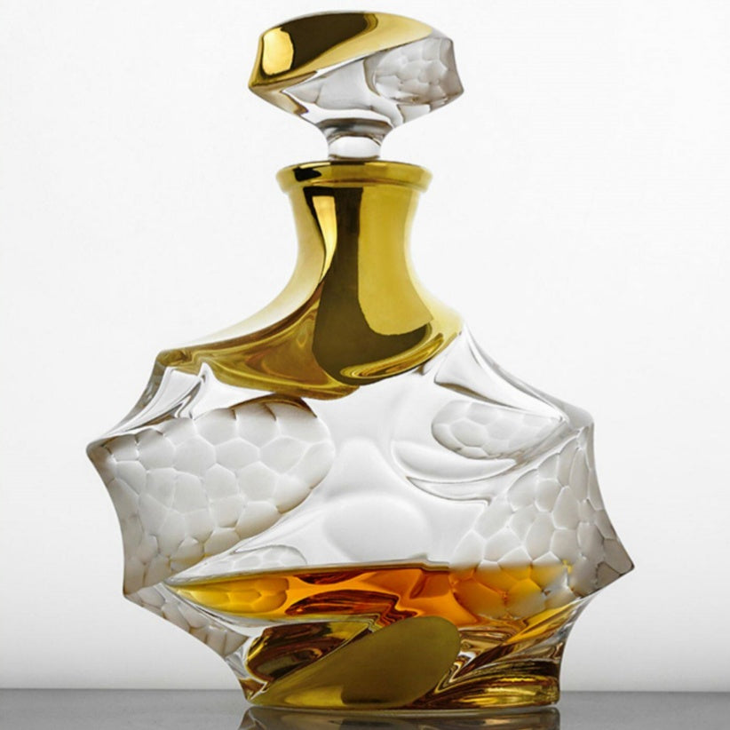 Bohemia CALYPSO Crystal Whisky Decanter Set