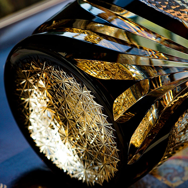 Edo Kiriko Handcrafted Soaring Dragon Whiskey Glass GoGlassCup