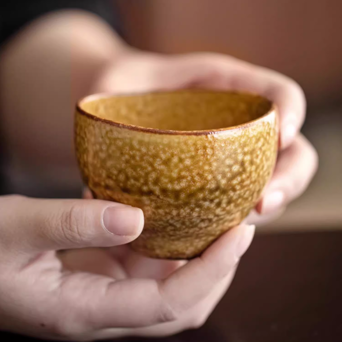 Mino Ware Autumn Harmony Tea Cup Set of Five