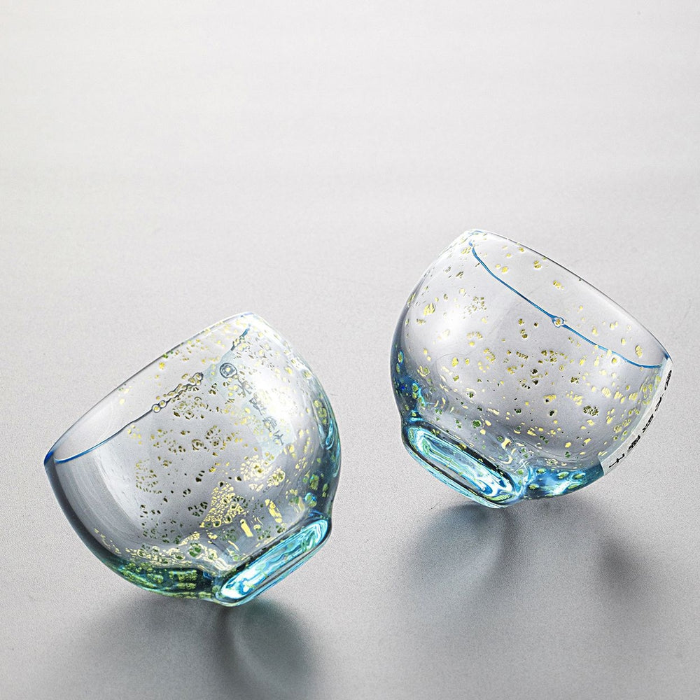 Misuno Handcrafted Gold Foil Starlight Sake Set