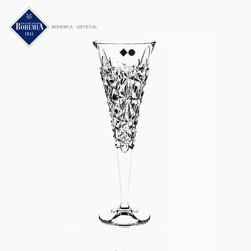 Bohemia GLACIER Champagne Glasses Decanter Gift Set