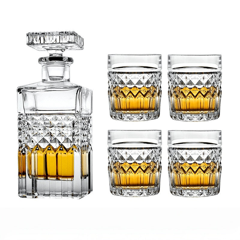 BOHEMIA HARRY Crystal Whisky Decanter Set