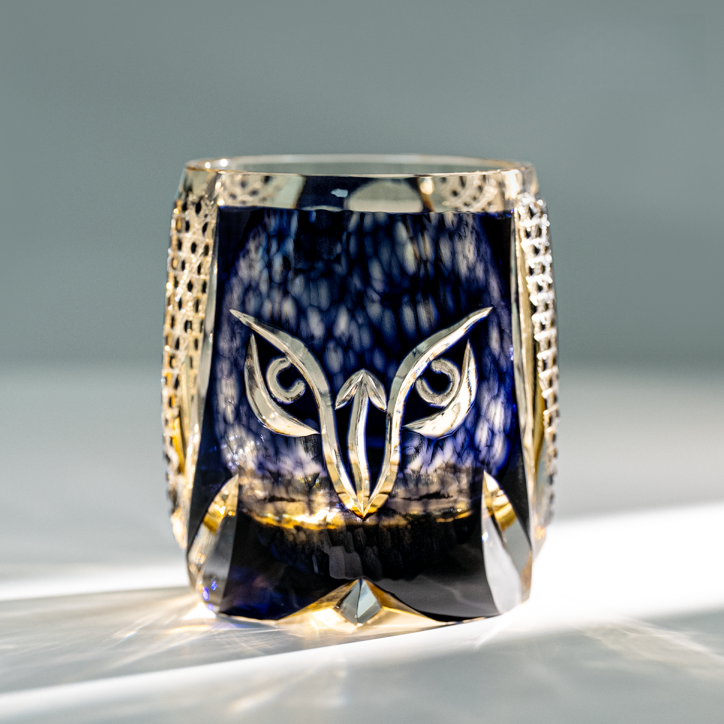 Owl Edo Kiriko Master Collection Crystal Whiskey Glass
