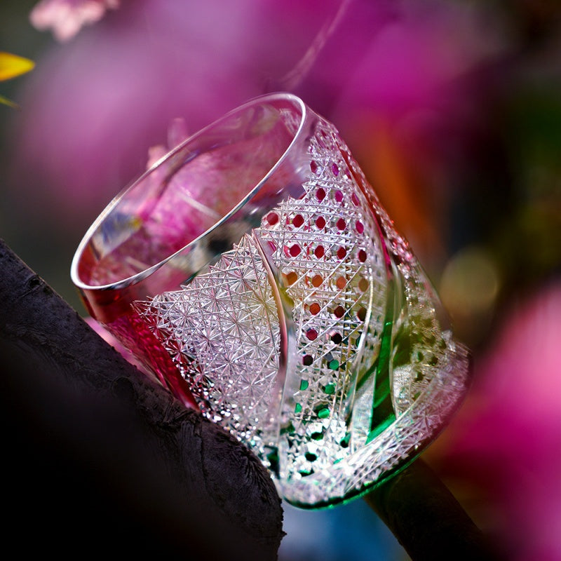 Sakura Edo Kiriko Whiskey Glass - Supreme Collection