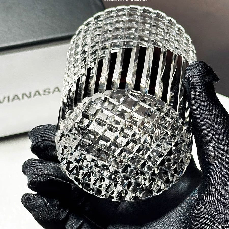 Black Strings Edo Kiriko Whiskey Glass