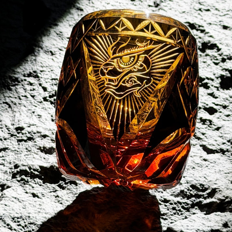 Heritage Collection Edo Kiriko Azure Dragon Whisky Glass