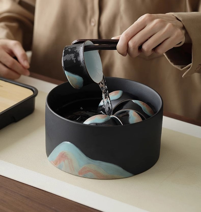 Forbidden City Cultural Creativity Distant Hills Automatic kungfu Tea Set