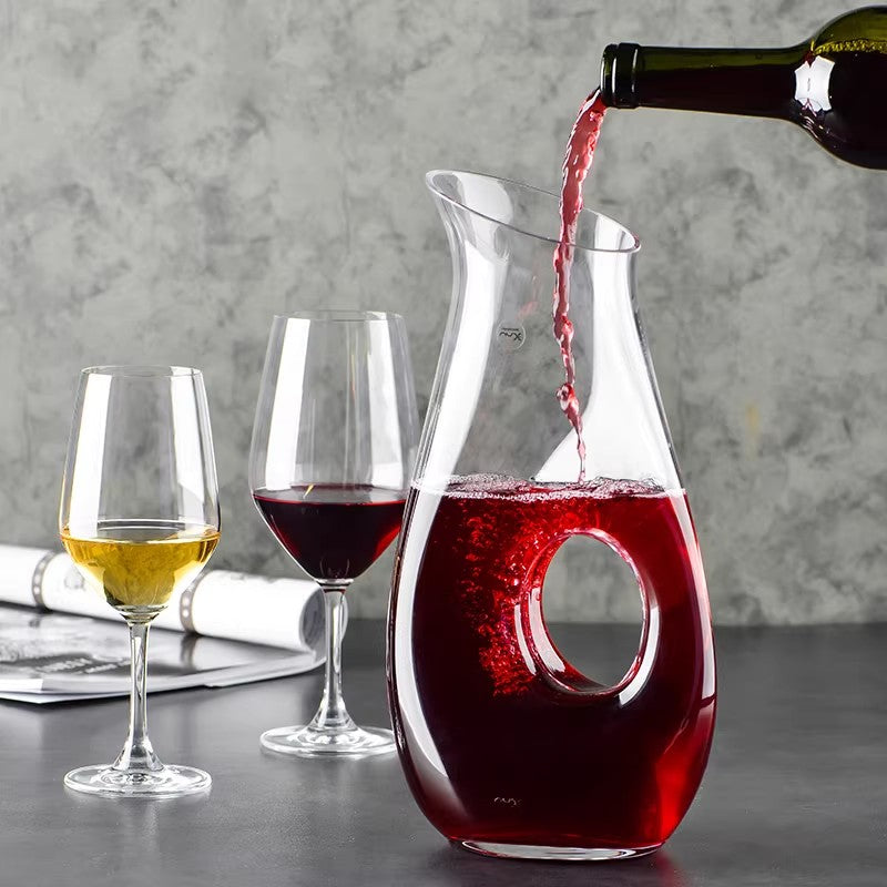 GoGlassCup Halo Crystal Wine Decanter Goglasscup