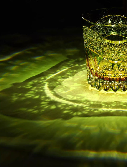 KAGAMI Edo Kiriko Morning Light Whiskey Glass - Goglasscup