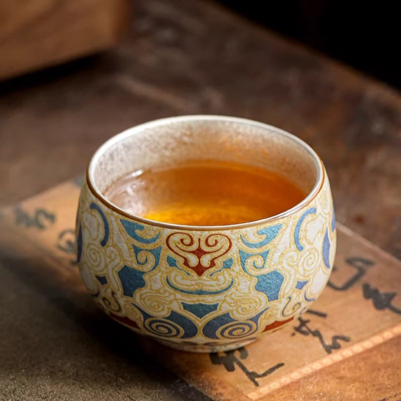 DunHuang Gilded Silver Master Tea Cups