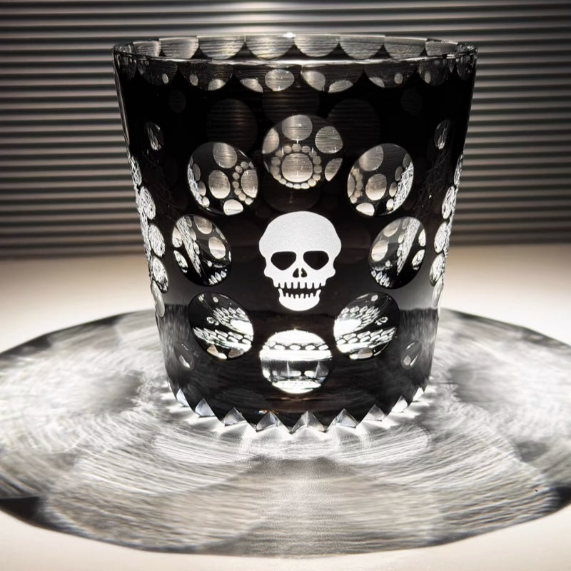 Skull - Dark style whiskey glass
