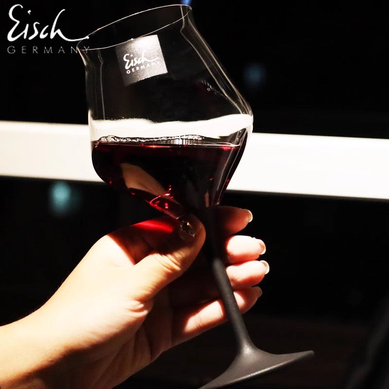 EISCH Frosted Black Rod Beer Glass - Goglasscup