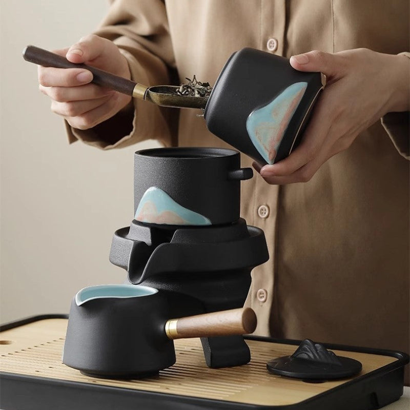 GOGLASSCUP Forbidden City Cultural Creativity Distant Hills Automatic kungfu Tea Set - Goglasscup