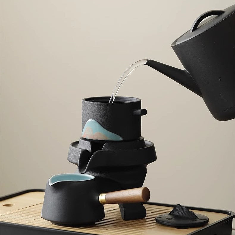 GOGLASSCUP Forbidden City Cultural Creativity Distant Hills Automatic kungfu Tea Set - Goglasscup