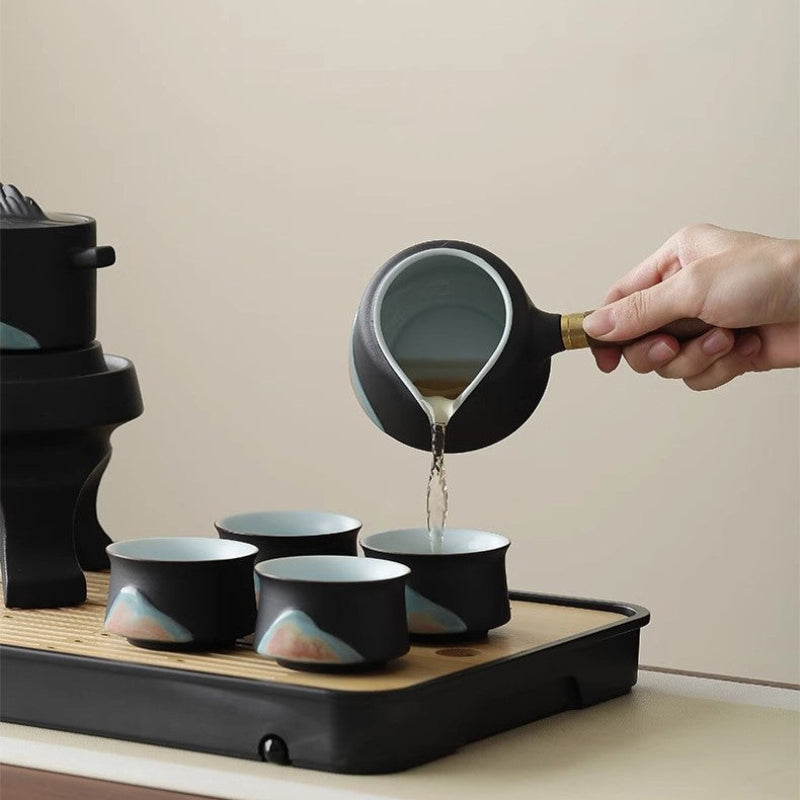 GOGLASSCUP Forbidden City Cultural Creativity Distant Hills Automatic kungfu Tea Set - Goglasscup