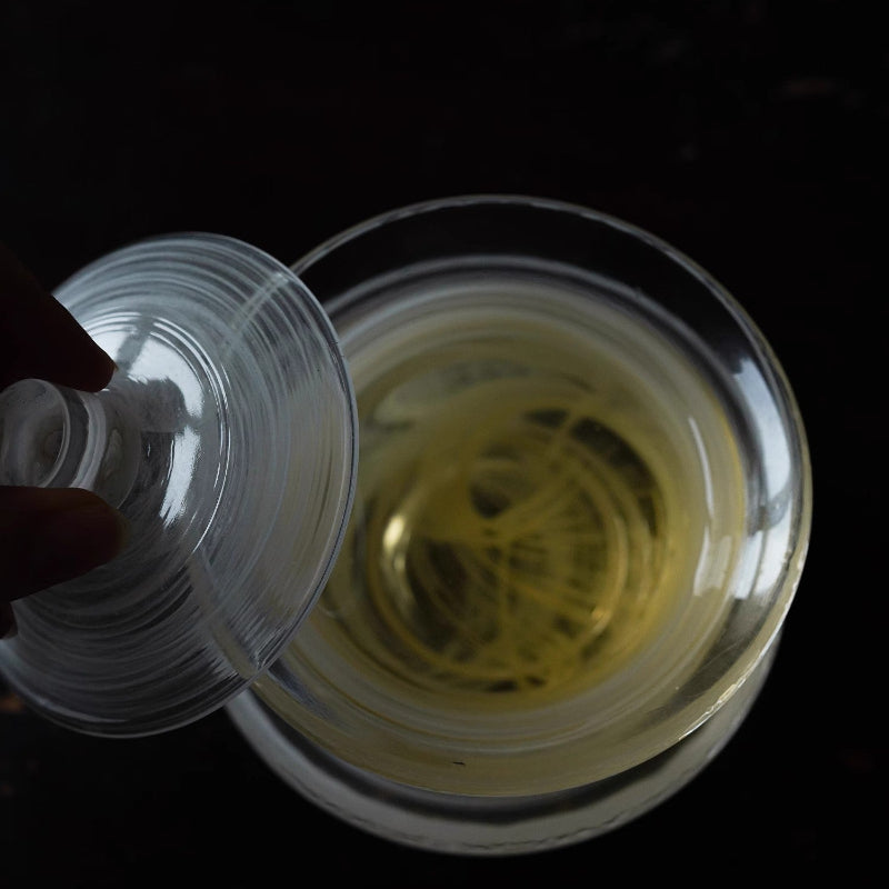 GoGlassCup White Transparent Cloud Cover Matte Frosted Tea Bowl Goglasscup