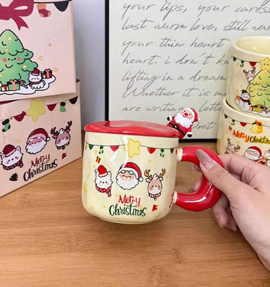 GOGLASSCUP Cute Christmas Mug Goglasscup