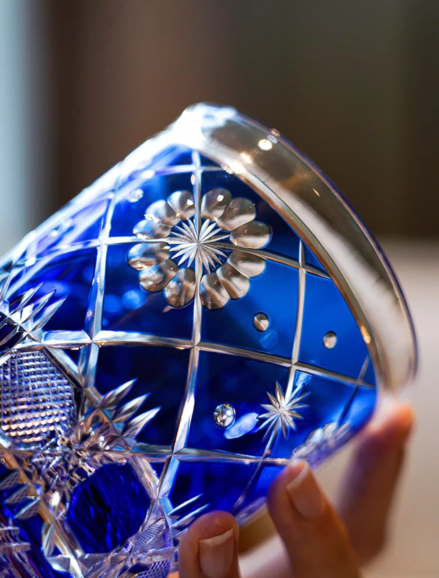 GOGLASSCUP Retro Flower Cage Kiriko Glasses - Goglasscup