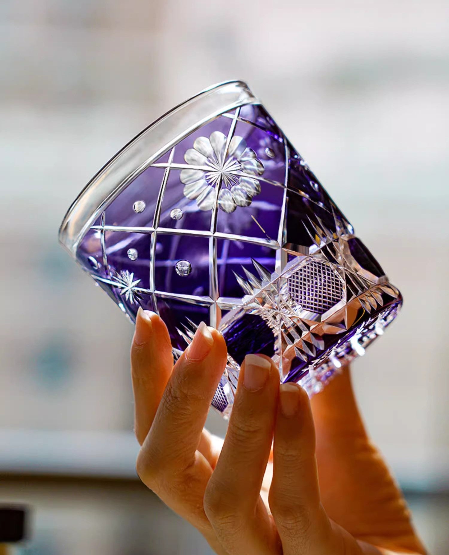 Retro Flower Cage Kiriko Glasses