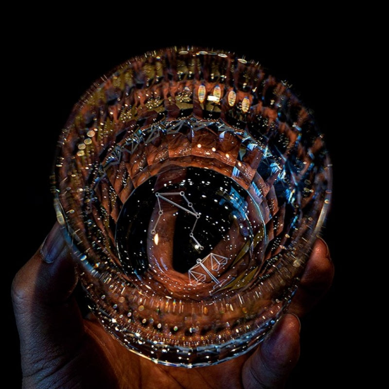 European Crystal 12 Zodiac Signs Whiskey Glass GoGlassCup