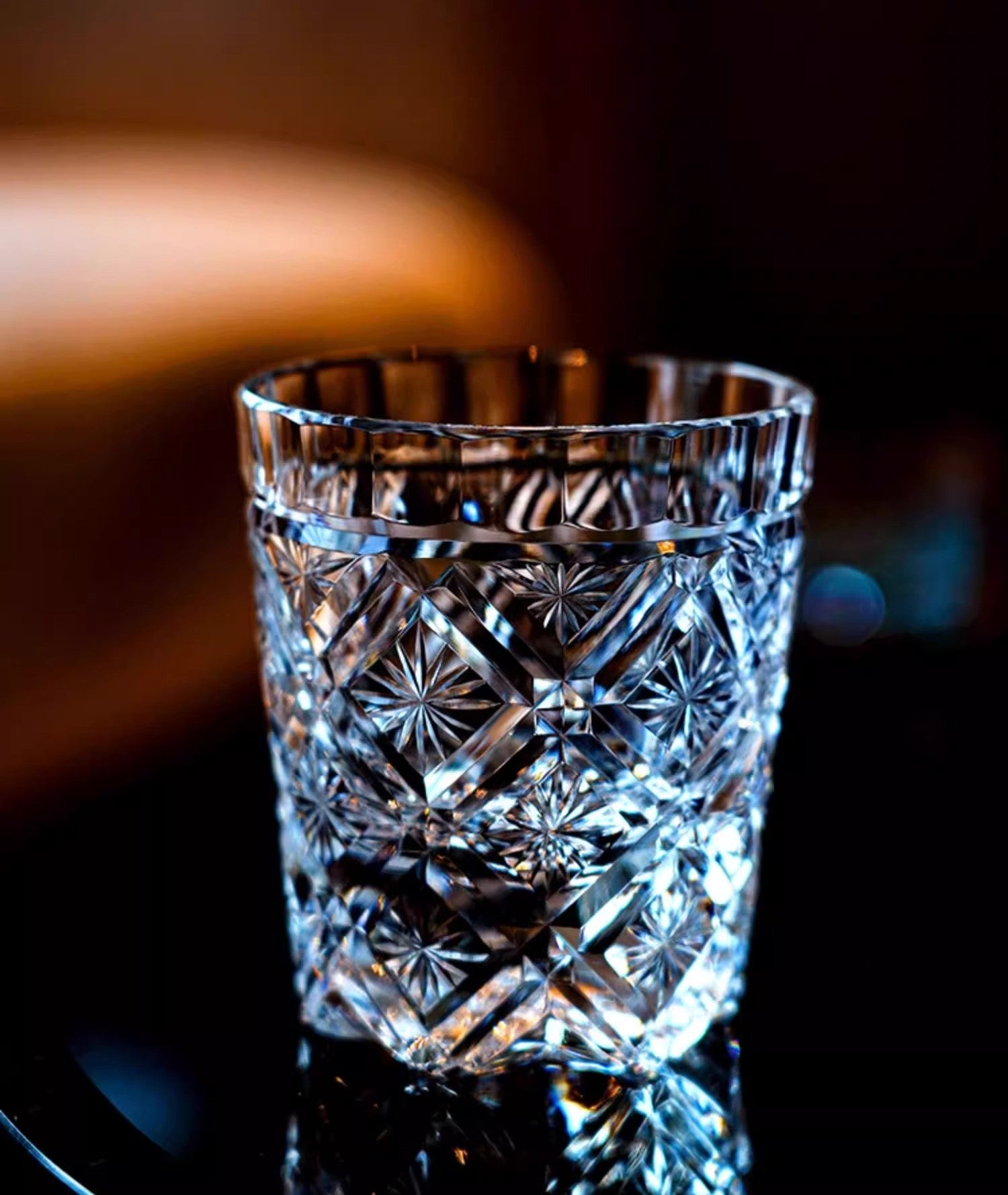 GoGlassCup Blossoming Edo Kiriko K9 Crystal Whiskey Glass - Goglasscup