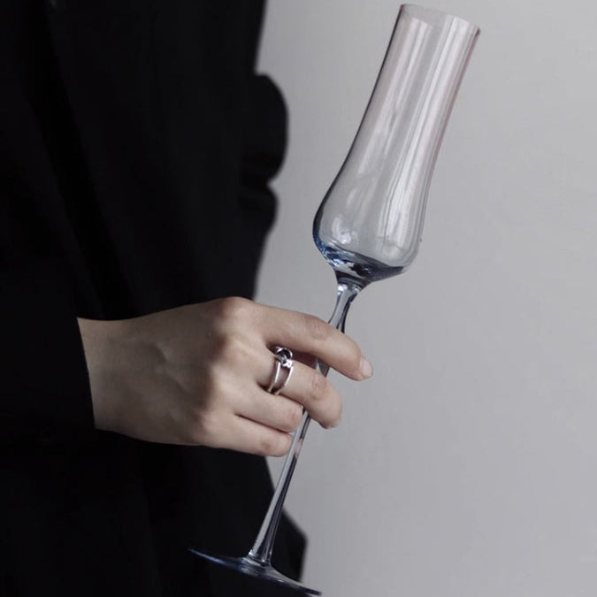 Moon Jellyfish Collection Champagne Glasses Lead-free Crystal Goblet