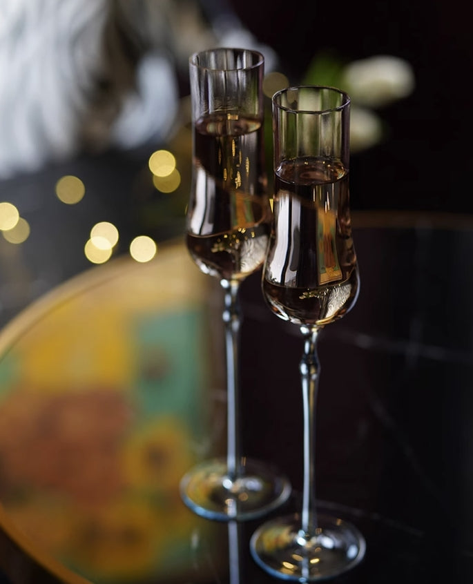 MU16 Moon Jellyfish Collection Champagne Glass Lead-free Crystal Stemware