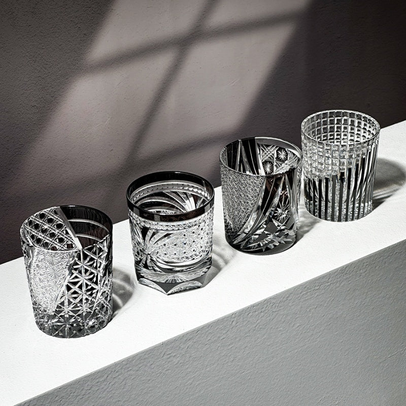 VIANASA'S Dark Collection Edo Kiriko Whiskey Glass - Goglasscup