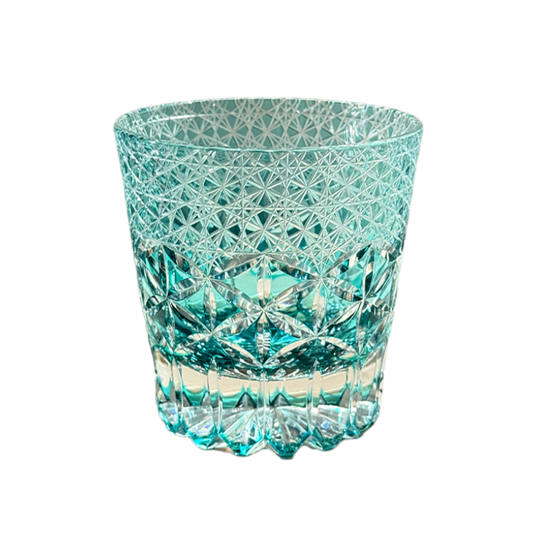 CALLURE Green Glass Dream Edo Kiriko Whiskey Glass - Goglasscup