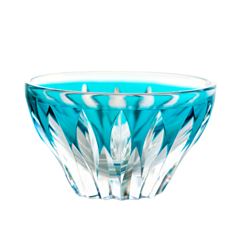 GOGLASSCUP Edo Kiriko Crystal Lotus Glasses GoGlassCup