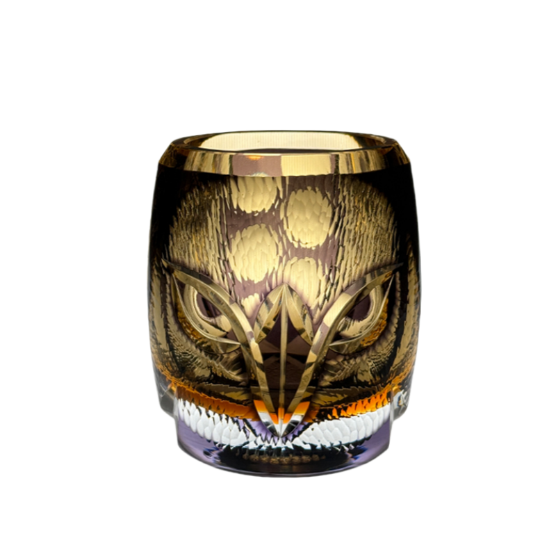 VIANASA'S Edo Kiriko Owl Whiskey Glass Goglasscup