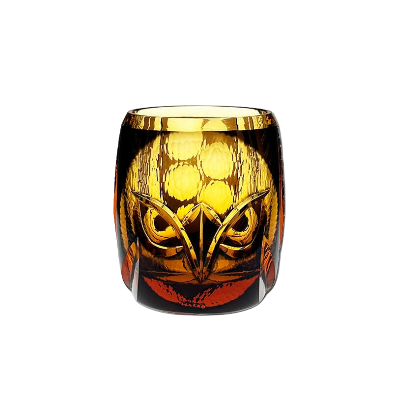 VIANASA'S Edo Kiriko Owl Whiskey Glass - Goglasscup