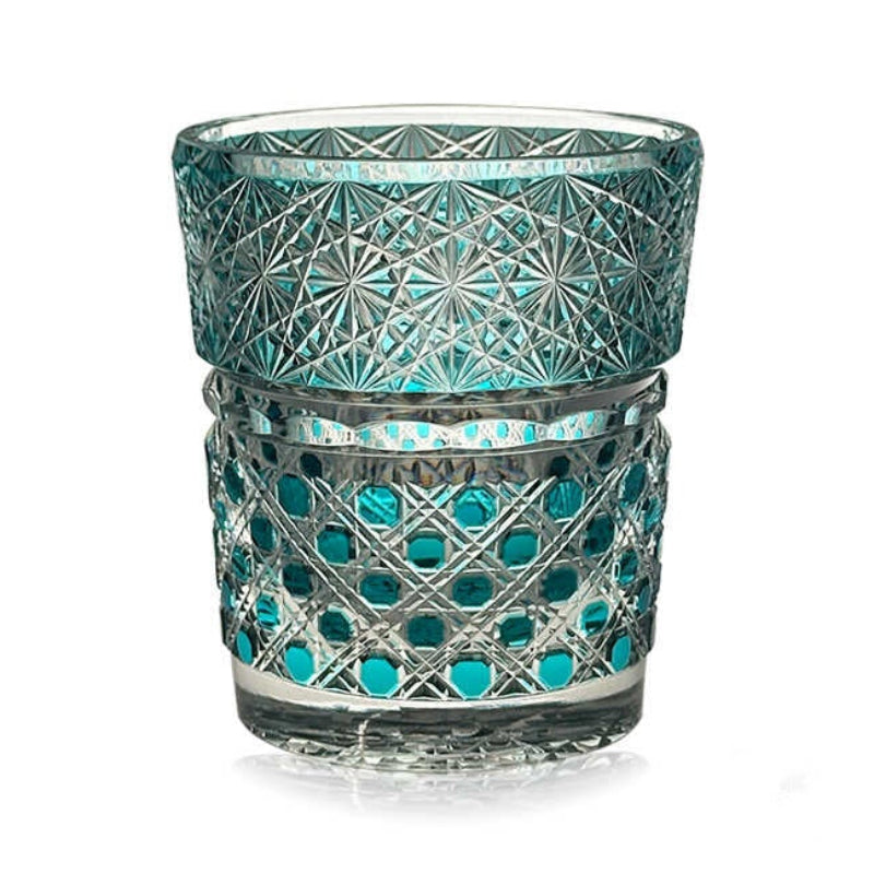 VIANASA'S Bejeweled Edo Kiriko Whiskey Glass - Goglasscup