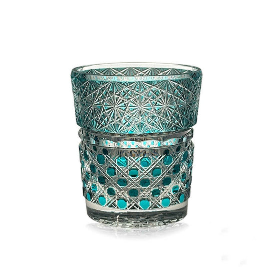 VIANASA'S Bejeweled Edo Kiriko Whiskey Glass - Goglasscup