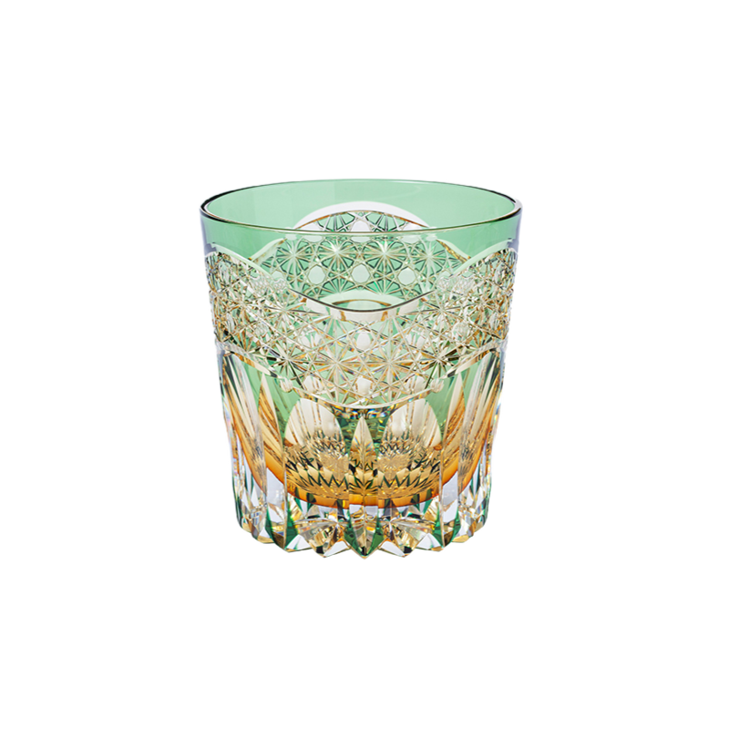 KAGAMI Edo Kiriko Morning Light Whiskey Glass - Goglasscup
