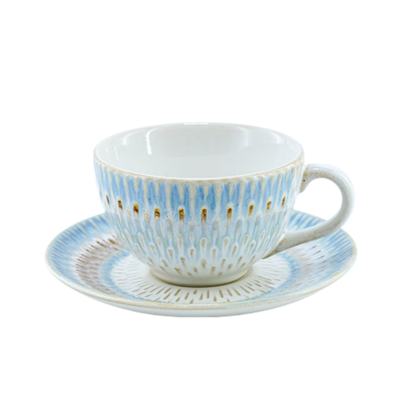 LOMONOSOV IPM HOME Premium Coffee Cup – Land Art Flowing Sand Collection