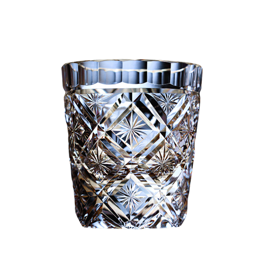 GoGlassCup Blossoming Edo Kiriko K9 Crystal Whiskey Glass - Goglasscup